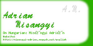 adrian misangyi business card